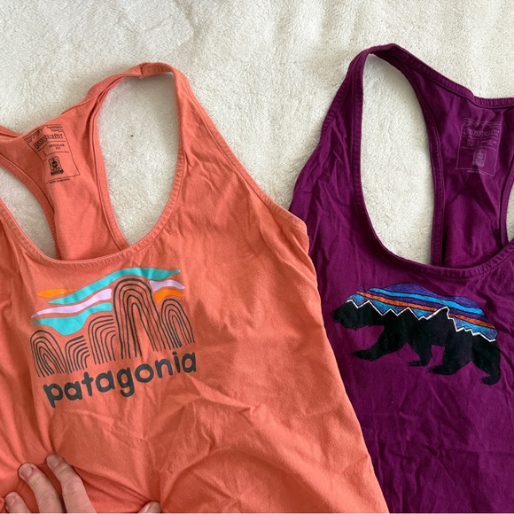 Patagonia set of two racerback Tank Tops size L - Picture 6 of 8